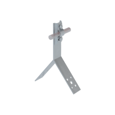 Коньковый держатель болтовой для прутка Ø 5-10 мм H80 мм INOX304 КМ-Профиль (KDB-H80-D5-10 INOX304)