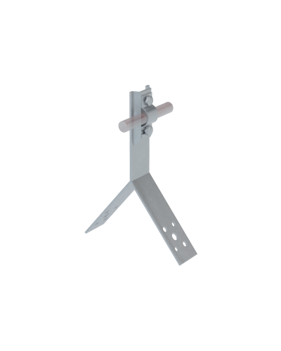 Коньковый держатель болтовой для прутка Ø 5-10 мм H100 мм INOX304 КМ-Профиль (KDB-H100-D5-10 INOX304) в Сергиевом Посаде Монтажные материалы Pintop.ru