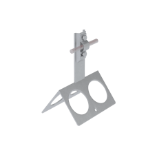 Коньковый держатель болтовой с широким основанием для прутка Ø 5-10 мм H80 мм КМ-Профиль (BKDB-H80-D5-10)