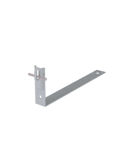 Черепичный держатель зажимной на обрешётку для прутка Ø 5-8 мм L430 мм H100 мм CU КМ-Профиль (CDZO-L430-D5-8 CU) в Сергиевом Посаде Держатели, клипсы, скобы Pintop.ru