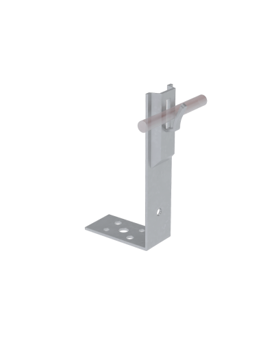 Угловой держатель зажимной для прутка Ø 5-8 мм H80 мм TD КМ-Профиль (UDZ-H80-D5-8 TD) в Сергиевом Посаде Монтажные материалы Pintop.ru