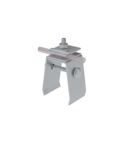 Универсальный фальцевый держатель H70 мм для прутка Ø 5-10 мм TD КМ-профиль (UFD-H70-D5-10 TD) в Сергиевом Посаде Монтажные материалы Pintop.ru