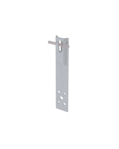 Прямой держатель зажимной для прутка Ø 5-8 мм H80 мм TD КМ-Профиль (DZP-H80-D5-8 TD) в Сергиевом Посаде Монтажные материалы Pintop.ru