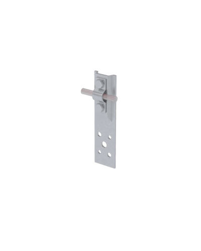 Прямой держатель болтовой для прутка Ø 5-10 мм H80 мм CU КМ-Профиль (DBP-H80-D5-10 CU) в Сергиевом Посаде Монтажные материалы Pintop.ru