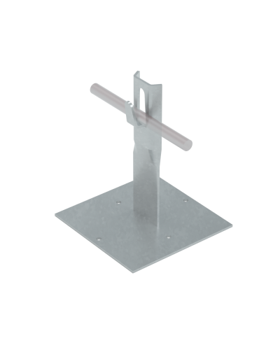 Приклееваемый держатель зажимной для прутка Ø 5-8 мм H90 мм CU КМ-Профиль (PDZ-H90-D5-8 CU) в Сергиевом Посаде Монтажные материалы Pintop.ru