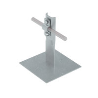 Приклееваемый держатель болтовой для прутка Ø 5-10 мм H150 мм CU КМ-Профиль (PDB-H150-D5-10 CU)