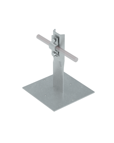 Приклееваемый держатель болтовой для прутка Ø 5-10 мм H150 мм КМ-Профиль (PDB-H150-D5-10) в Сергиевом Посаде Монтажные материалы Pintop.ru