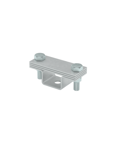 Универсальный держатель на мостовой опоре для полосы до 40 мм с 3 пластинами TD КМ-профиль (UDMO3-B40 TD) в Сергиевом Посаде Монтажные материалы Pintop.ru