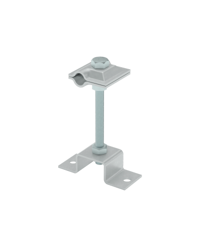 Универсальный соединитель на мостовой опоре для прутка Ø 5-10 мм H130 КМ-профиль (USMO-H130-5-10) в Сергиевом Посаде Аксессуары для лотков Pintop.ru
