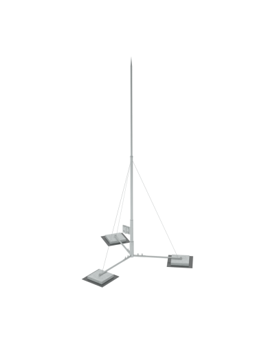 Вольностоящая молниеприемная мачта составная H3,5 м HD КМ-Профиль (VMR-H3.5 HD) в Сергиевом Посаде Монтажные материалы Pintop.ru