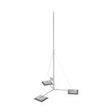 Вольностоящая молниеприемная мачта составная H7,1 м неразборное основание HD КМ-Профиль (TVMR-H7.1 HD)