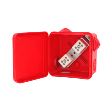 Коробка распределительная огнестойкая КРОПС-П1, IP54, габаритные размеры 100х100х50 мм, для кабелей сечением до 10 мм2, 5 клемм КМ-Профиль (FRJB-KM-P1-10-05-КРОПС-IP54)