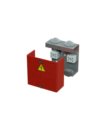 Коробка распределительная огнестойкая КРОПС, IP41, габаритные размеры 80х80х35 мм, для кабелей сечением до 2,5 мм2, 4 клеммы КМ-Профиль (FRJB-KM-ST1-2.5-04-КРОПС-IP41) в Сергиевом Посаде Распределительные коробки Pintop.ru