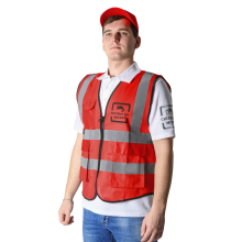 Жилет сигнальный "Премиум" СИСТЕМА КМ размер L КМ-профиль (Vest-KM-L)