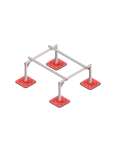 Опорная конструкция для установки оборудования TECHNORAPTOR FOOT 1000х1200 HD КМ-профиль (KM-TR-F-SSEI-1000-1200 HD) в Сергиевом Посаде Системы видеонаблюдения Pintop.ru