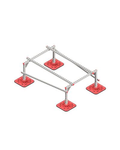 Опорная конструкция для установки оборудования TECHNORAPTOR FOOT 1000х1500 HD КМ-профиль (KM-TR-F-SSEI-1000-1500 HD) в Сергиевом Посаде Системы видеонаблюдения Pintop.ru