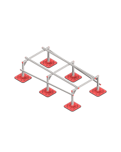 Опорная конструкция для установки оборудования TECHNORAPTOR FOOT 1000х2000 тип 2 КМ-профиль (KM-TR-F-SSEI-1000-2000-2) в Сергиевом Посаде Системы видеонаблюдения Pintop.ru