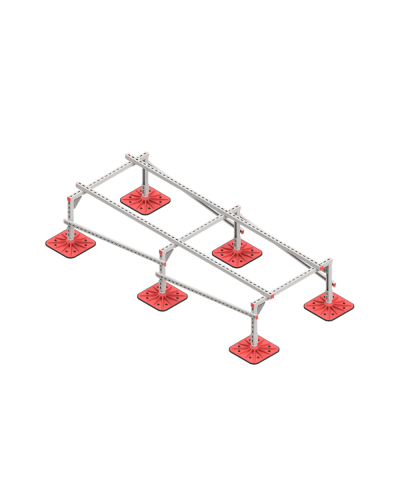 Опорная конструкция для установки оборудования TECHNORAPTOR FOOT 1000х2500 КМ-профиль (KM-TR-F-SSEI-1000-2500) в Сергиевом Посаде Системы видеонаблюдения Pintop.ru