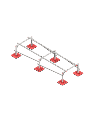 Опорная конструкция для установки оборудования TECHNORAPTOR FOOT 1000х3000 КМ-профиль (KM-TR-F-SSEI-1000-3000) в Сергиевом Посаде Системы видеонаблюдения Pintop.ru