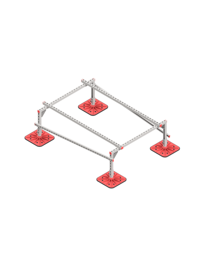 Опорная конструкция для установки оборудования TECHNORAPTOR FOOT 1200х1700 КМ-профиль (KM-TR-F-SSEI-1200-1700) в Сергиевом Посаде Системы видеонаблюдения Pintop.ru