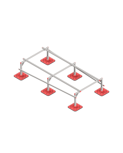 Опорная конструкция для установки оборудования TECHNORAPTOR FOOT 1200х2500 КМ-профиль (KM-TR-F-SSEI-1200-2500) в Сергиевом Посаде Системы видеонаблюдения Pintop.ru