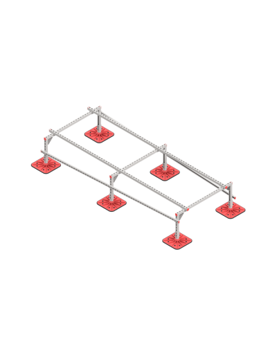 Опорная конструкция для установки оборудования TECHNORAPTOR FOOT 1200х3000 тип 1 КМ-профиль (KM-TR-F-SSEI-1200-3000-1) в Сергиевом Посаде Системы видеонаблюдения Pintop.ru