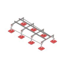 Опорная конструкция для установки оборудования TECHNORAPTOR FOOT 1200х3000 тип 3 КМ-профиль (KM-TR-F-SSEI-1200-3000-3)