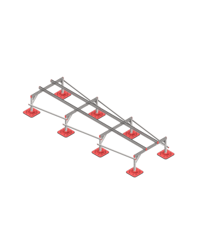 Опорная конструкция для установки оборудования TECHNORAPTOR FOOT 1200х4000 тип 1 HD КМ-профиль (KM-TR-F-SSEI-1200-4000-1 HD) в Сергиевом Посаде Системы видеонаблюдения Pintop.ru