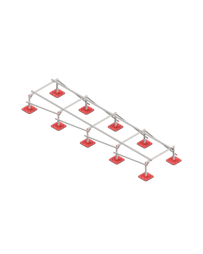 Опорная конструкция для установки оборудования TECHNORAPTOR FOOT 1200х5000 тип 2 КМ-профиль (KM-TR-F-SSEI-1200-5000-2) в Сергиевом Посаде Системы видеонаблюдения Pintop.ru