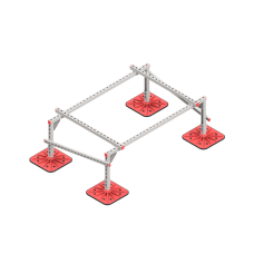 Опорная конструкция для установки оборудования TECHNORAPTOR FOOT 1500х1000 тип 1 КМ-профиль (KM-TR-F-SSEI-1500-1000-1)