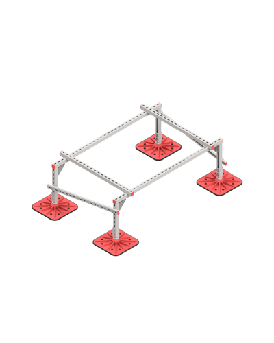 Опорная конструкция для установки оборудования TECHNORAPTOR FOOT 1500х1000 тип 1 HD КМ-профиль (KM-TR-F-SSEI-1500-1000-1 HD) в Сергиевом Посаде Системы видеонаблюдения Pintop.ru