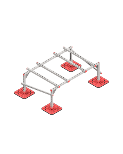 Опорная конструкция для установки оборудования TECHNORAPTOR FOOT 1500х1000 тип 2 HD КМ-профиль (KM-TR-F-SSEI-1500-1000-2 HD) в Сергиевом Посаде Системы видеонаблюдения Pintop.ru