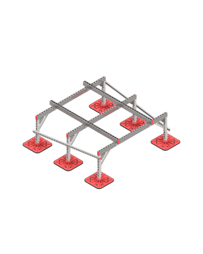 Опорная конструкция для установки оборудования TECHNORAPTOR FOOT 1500х1500 тип 3 КМ-профиль (KM-TR-F-SSEI-1500-1500-3) в Сергиевом Посаде Системы видеонаблюдения Pintop.ru