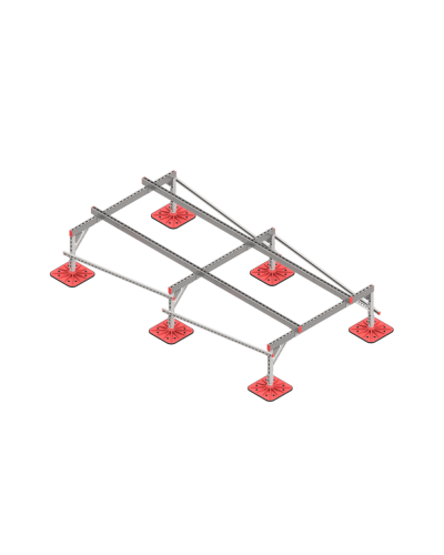 Опорная конструкция для установки оборудования TECHNORAPTOR FOOT 1500х3000 тип 1 HD КМ-профиль (KM-TR-F-SSEI-1500-3000-1 HD) в Сергиевом Посаде Системы видеонаблюдения Pintop.ru