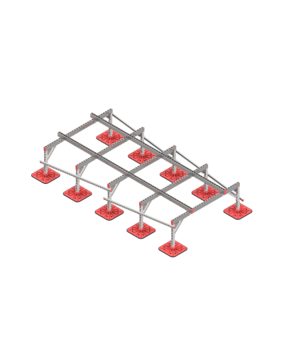 Опорная конструкция для установки оборудования TECHNORAPTOR FOOT 1500х3000 тип 3 HD КМ-профиль (KM-TR-F-SSEI-1500-3000-3 HD) в Сергиевом Посаде Системы видеонаблюдения Pintop.ru