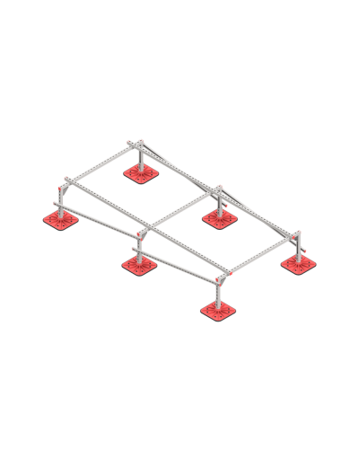 Опорная конструкция для установки оборудования TECHNORAPTOR FOOT 1500х3000 тип 4 КМ-профиль (KM-TR-F-SSEI-1500-3000-4) в Сергиевом Посаде Системы видеонаблюдения Pintop.ru