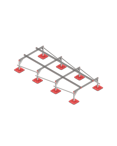Опорная конструкция для установки оборудования TECHNORAPTOR FOOT 1500х3500 КМ-профиль (KM-TR-F-SSEI-1500-3500) в Сергиевом Посаде Системы видеонаблюдения Pintop.ru