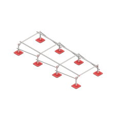Опорная конструкция для установки оборудования TECHNORAPTOR FOOT 1500х4000 тип 1 КМ-профиль (KM-TR-F-SSEI-1500-4000-1)