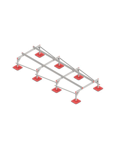 Опорная конструкция для установки оборудования TECHNORAPTOR FOOT 1500х4000 тип 2 КМ-профиль (KM-TR-F-SSEI-1500-4000-2) в Сергиевом Посаде Системы видеонаблюдения Pintop.ru