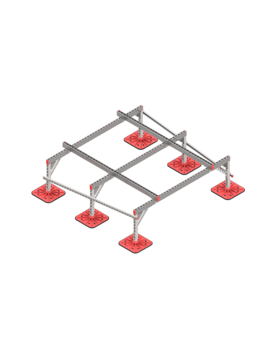 Опорная конструкция для установки оборудования TECHNORAPTOR FOOT 1800х1800 HD КМ-профиль (KM-TR-F-SSEI-1800-1800 HD) в Сергиевом Посаде Системы видеонаблюдения Pintop.ru
