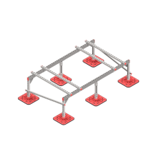 Опорная конструкция для установки оборудования TECHNORAPTOR FOOT 2000х1200 HD КМ-профиль (KM-TR-F-SSEI-2000-1200 HD)