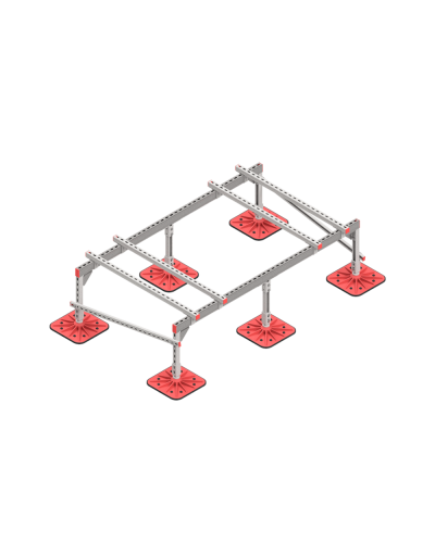 Опорная конструкция для установки оборудования TECHNORAPTOR FOOT 2000х1200 HD КМ-профиль (KM-TR-F-SSEI-2000-1200 HD) в Сергиевом Посаде Системы видеонаблюдения Pintop.ru