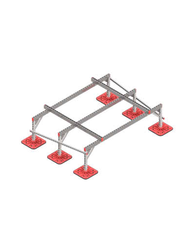 Опорная конструкция для установки оборудования TECHNORAPTOR FOOT 2000х1500 тип 1 КМ-профиль (KM-TR-F-SSEI-2000-1500-1) в Сергиевом Посаде Системы видеонаблюдения Pintop.ru