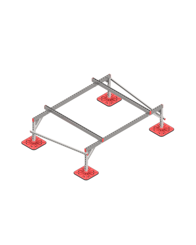 Опорная конструкция для установки оборудования TECHNORAPTOR FOOT 2000х1500 тип 2 HD КМ-профиль (KM-TR-F-SSEI-2000-1500-2 HD) в Сергиевом Посаде Системы видеонаблюдения Pintop.ru