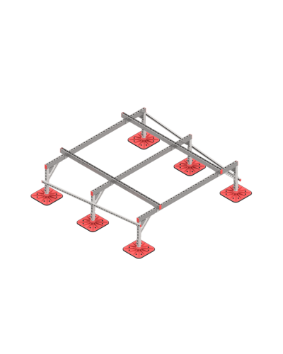 Опорная конструкция для установки оборудования TECHNORAPTOR FOOT 2000х2000 HD КМ-профиль (KM-TR-F-SSEI-2000-2000 HD) в Сергиевом Посаде Системы видеонаблюдения Pintop.ru