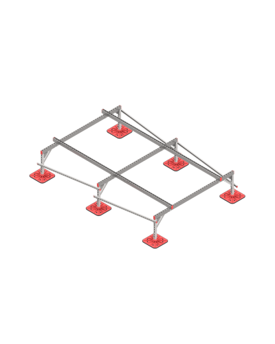Опорная конструкция для установки оборудования TECHNORAPTOR FOOT 2000х3000 тип 1 КМ-профиль (KM-TR-F-SSEI-2000-3000-1) в Сергиевом Посаде Системы видеонаблюдения Pintop.ru