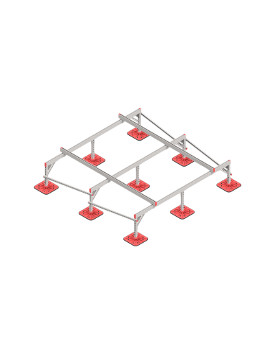 Опорная конструкция для установки оборудования TECHNORAPTOR FOOT 2500х2500 HD КМ-профиль (KM-TR-F-SSEI-2500-2500 HD) в Сергиевом Посаде Системы видеонаблюдения Pintop.ru