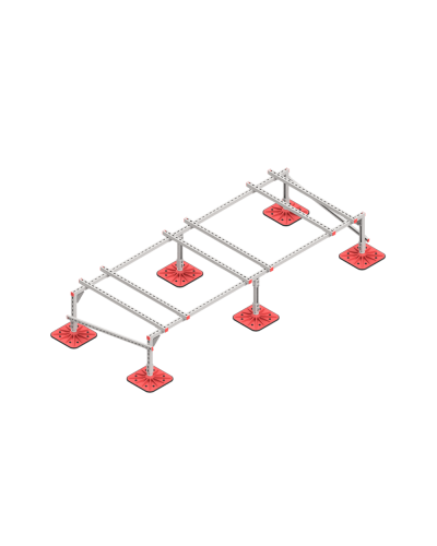 Опорная конструкция для установки оборудования TECHNORAPTOR FOOT 3000х1200 тип 2 HD КМ-профиль (KM-TR-F-SSEI-3000-1200-2 HD) в Сергиевом Посаде Системы видеонаблюдения Pintop.ru