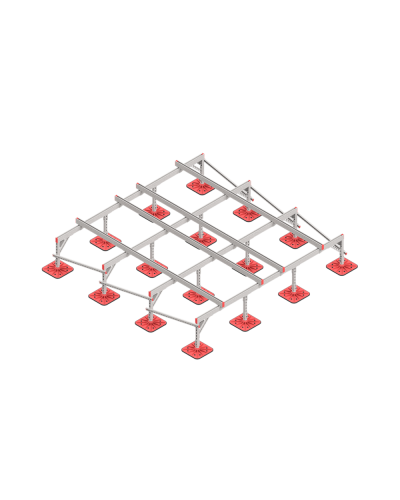 Опорная конструкция для установки оборудования TECHNORAPTOR FOOT 3000х3000 HD КМ-профиль (KM-TR-F-SSEI-3000-3000 HD) в Сергиевом Посаде Системы видеонаблюдения Pintop.ru