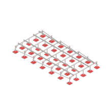 Опорная конструкция для установки оборудования TECHNORAPTOR FOOT 3000х6000 тип 2 HD КМ-профиль (KM-TR-F-SSEI-3000-6000-2 HD)